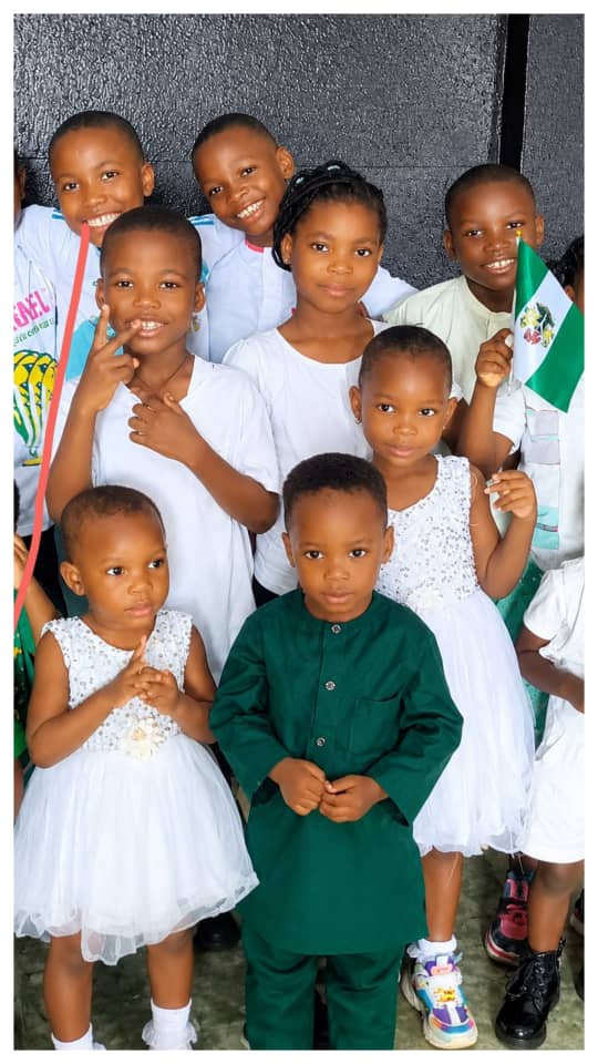 Mercy Academy children dressed for a cultural celebration